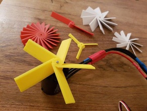 customizable propeller fan diy blades customizer 3d print model - Mito3D