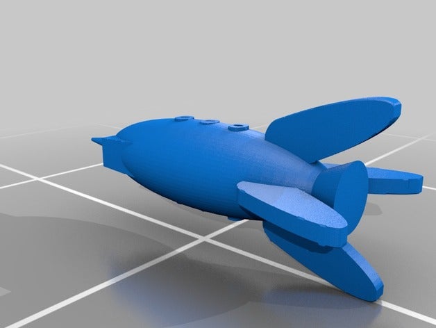 retro rocket ship toys games flash gordon gaming sci-fi space wargaming 3D print model - Mito3D