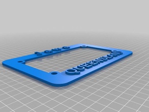 my customized motorcycle license plate holder automotive 3d print model - Mito3D