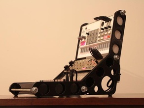 rack 3x korg-volca unités musique 3d print model - Mito3D