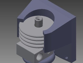extruder omnidirectional filament cooler 40mm fan shroudduct 3d printer accessories 3d print model - Mito3D