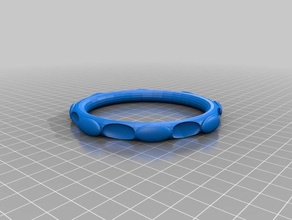 simple bracelet 80x80 251mm circ 3d printing bracelets 3d print model - Mito3D