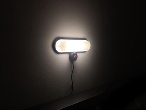 simple wall lamp household 3d print model - Mito3D