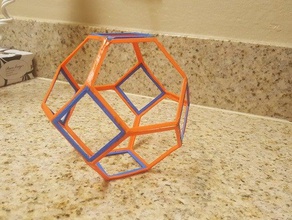 truncated octahedron wigner&ndashseitz cell brilluoin learning 3dmodel crystallography geometry hexagon math pattern science 3d print model - Mito3D