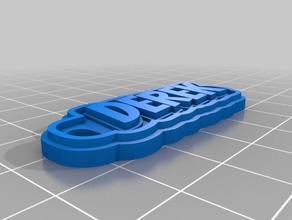 derek Schlüsselanhänger angepasst 3d print model - Mito3D