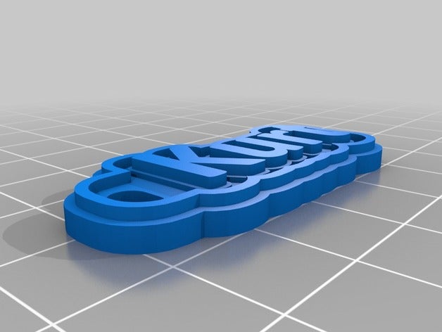 kurt Anahtarlık özelleştirilmiş 3D print model - Mito3D