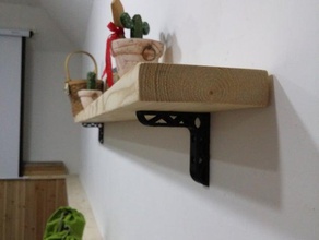 wall shelf bracket decor 3d print model - Mito3D