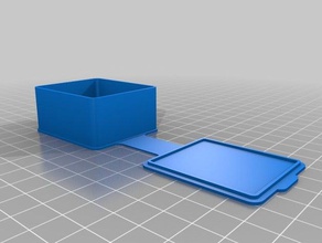 minha personalizado caso rectangularcf cartão de contentores 3d print model - Mito3D
