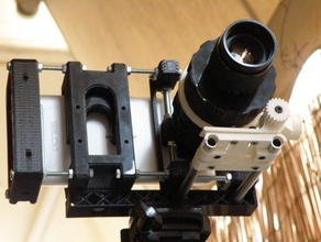 updated follow focus lens holder kit 8mm rods rail setup 48mm wide camera mount followfocus 3d print model - Mito3D