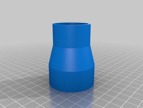 3 özelleştirilmiş parametrik toz toplama adaptörü parçaları 3d print model - Mito3D