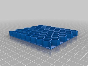 my customized openscad library parametric honeycomb generator other 3d print model - Mito3D