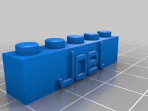 joel lego 2 construction toys customized 3d print model - Mito3D