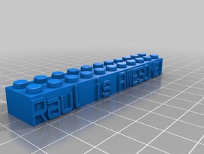 la crainte blocs lego trousseau de clés construction les jouets personnalisé 3d print model - Mito3D