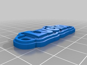 my customized multiline tag keychain lucia keychains 3d print model - Mito3D