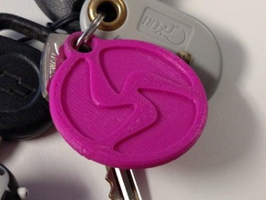 3d-fuel logo keychain keychains 3d print model - Mito3D