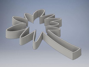 palm tree cookie cutter kitchen dining cookiecutter cookies 3d print model - Mito3D