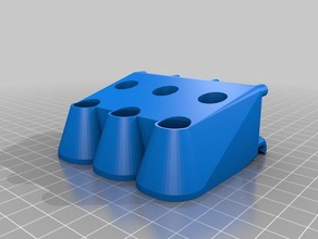 6 screwdriver pegboard mount 2 tool holders boxes customized 3d print model - Mito3D