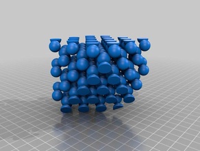 Diamant-Kristallgitter-Struktur engineering Chemie materials science 3d print model - Mito3D