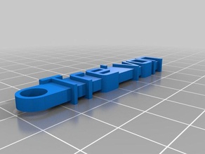 tre von llavero organización personalizado 3d print model - Mito3D