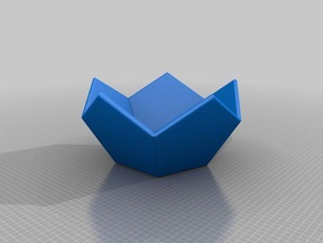5 lados tigela contentores 3d print model - Mito3D