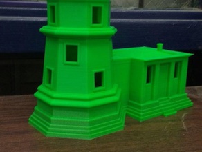 split rock light house Gebäude Strukturen 3d print model - Mito3D