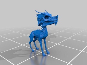 calavera de perro 3d impresión 3d print model - Mito3D