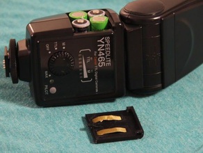 porta batteria yongnuo yn465 speedlite la fotocamera coperchio della flash fotografia speedlight 3d print model - Mito3D