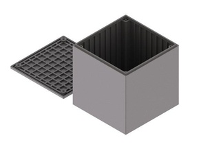 sert küp kasa aracı sahipleri kutuları kap yivli 3d print model - Mito3D