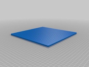 34x34 piastra di base costruzione i giocattoli personalizzato 3d print model - Mito3D