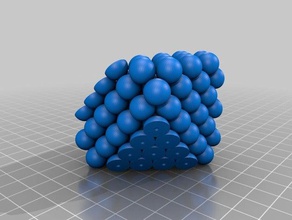 fcc lattice engineering chemistry materials science 3d print model - Mito3D