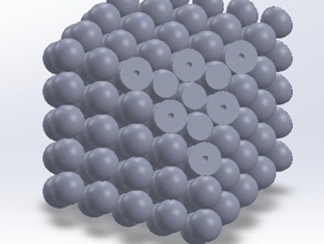 bcc di reticolo cristallino ingegneria la chimica scienza dei materiali 3d print model - Mito3D