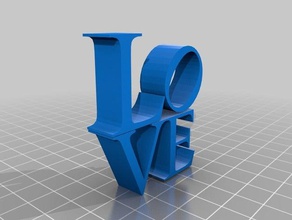 love letters-Wand-Kunst 3d drucken 3d print model - Mito3D