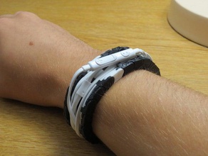 Kopfhörer-wrapper-Armband Organisation 3d print model - Mito3D