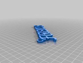 friends keychain organization customized 3d print model - Mito3D
