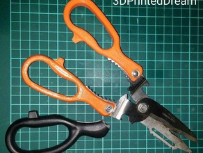 scissors handle replacement parts broken part 3d print model - Mito3D