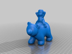 urso varreduras réplicas makerbotdigitizer 3d print model - Mito3D