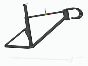 bicicleta de estrada protótipo do quadro esporte ao ar livre 3d print model - Mito3D