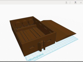 mead hall - Spielzeug Spiele dnd pathfinder 3d print model - Mito3D