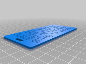 meine kundengebundene doppelseitige Gepäck labeldesamon brach Zubehör 3d print model - Mito3D