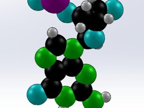 guanine biology biochemistry biotechnology molecular 3d print model - Mito3D