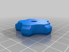 40mm 5-punto fino pomo de estrella partes personalizado 3d print model - Mito3D