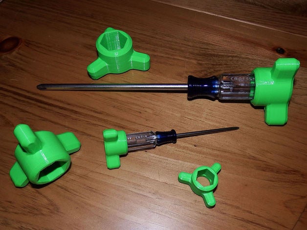 screwdriver power chuck adapter hand tools 3D print model - Mito3D
