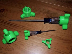 screwdriver power chuck adapter hand tools 3d print model - Mito3D