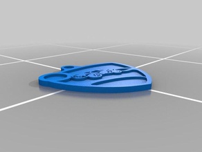 foguete liga logotipo keychain outros 3d print model - Mito3D
