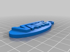 vans logo keychain altri 3d print model - Mito3D