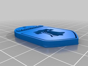 danielle escola logotipo keychain 2 chaveiros 3d print model - Mito3D