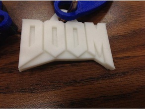 doom logo keychain d'autres 3d print model - Mito3D