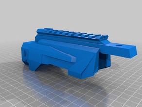 lazer tag ltar stock cover weaver rail toy game accessories 3d print model - Mito3D