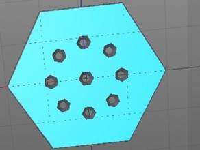 hex speaker case containers 3d print model - Mito3D