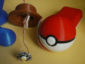 pokemon lantern battery box toys games holder go 3d print model - Mito3D